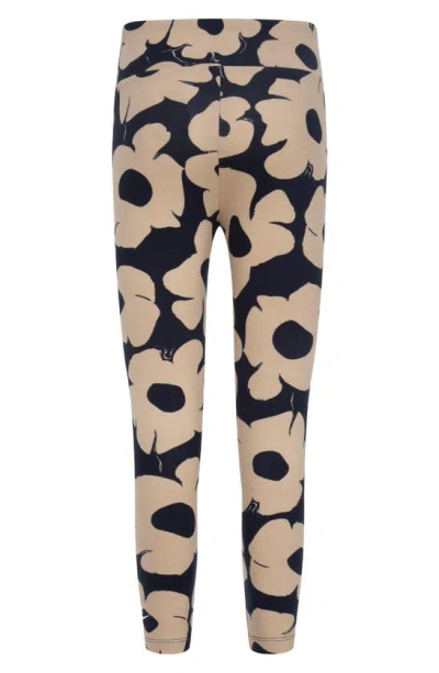 Shop Nike Kids' Floral Leggings In Black