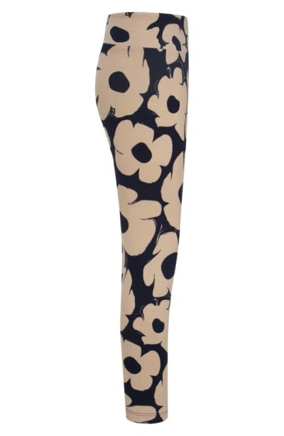 Shop Nike Kids' Floral Leggings In Black