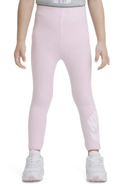 Shop Nike Kids' Swoosh Logo Leggings In Pink Foam