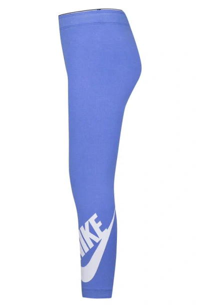 Shop Nike Kids' Swoosh Logo Leggings In  Polar