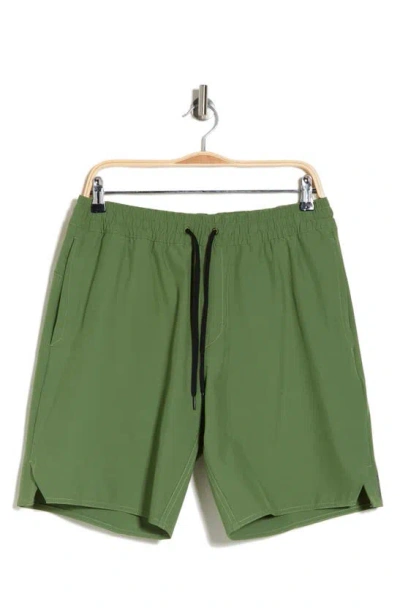 Shop Volcom Saturdazze Shorts In Dusty Green