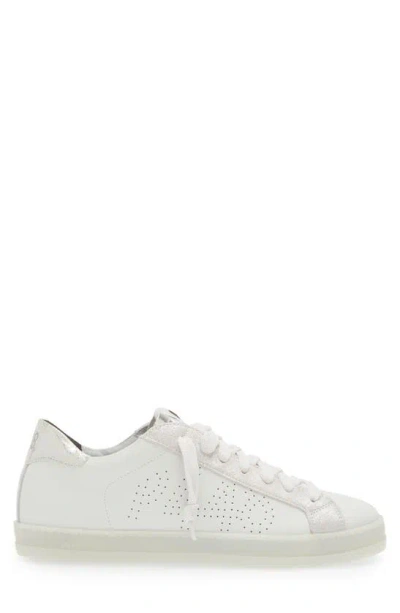P448 F24 John Leather Sneaker In Crystal