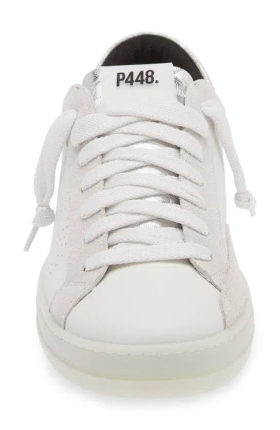 P448 F24 John Leather Sneaker In Crystal