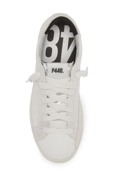 P448 F24 John Leather Sneaker In Crystal