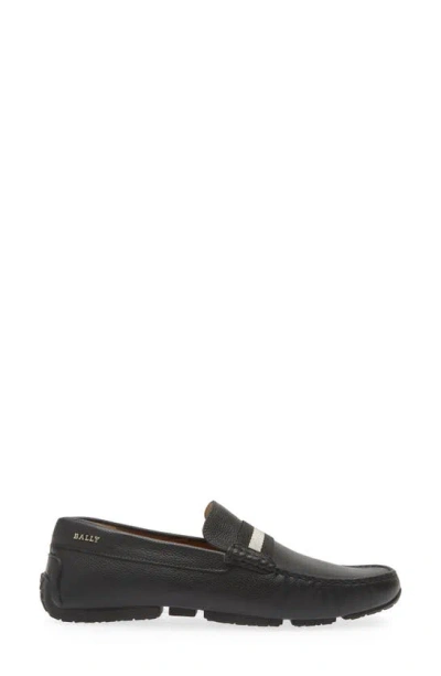Shop Bally Pearce Driving Loafer In Black,bovine,printed
