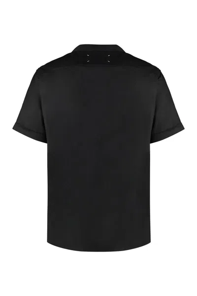 Shop Maison Margiela Viscose Shirt In Black