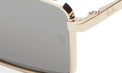 Ray Ban Emy 59mm Rectangular Sunglasses In Light Gold