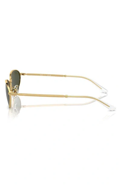 Ray Ban 56mm Oval Sunglasses In Gold Flash