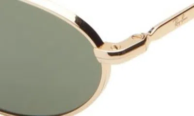 Ray Ban 56mm Oval Sunglasses In Gold Flash