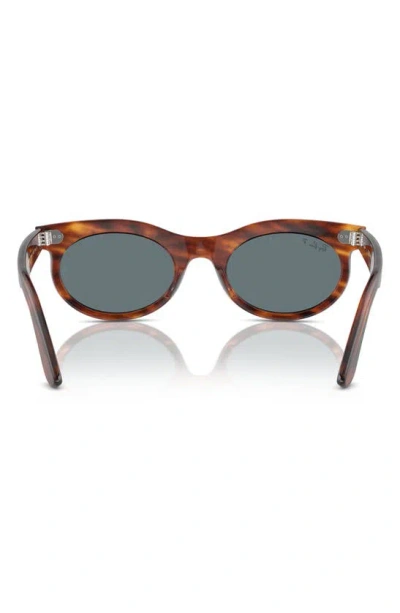 Ray Ban Wayfarer Transitions 50mm Oval Sunglasses In Striped Havana