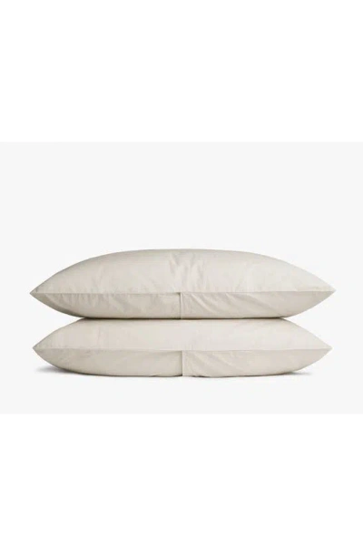 Parachute Set Of 2 Percale Pillowcases In Bone