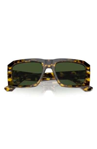 Shop Dolce & Gabbana 54mm Square Sunglasses In Yellow Havana