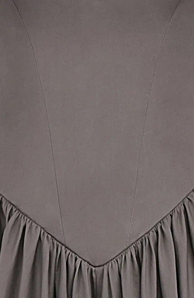House Of Cb A-line Halter Dress In Pebble Grey