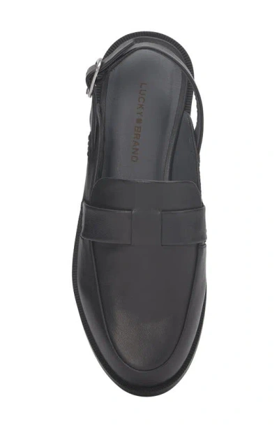 Shop Lucky Brand Louisaa Slingback Loafer In Black Sumhaz