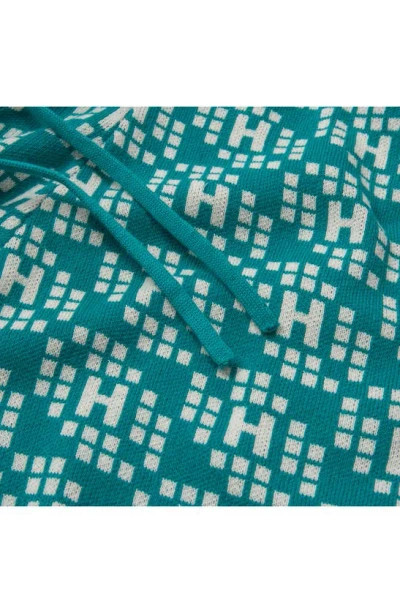 Shop Honor The Gift Logo Pattern Knit Shorts In Teal