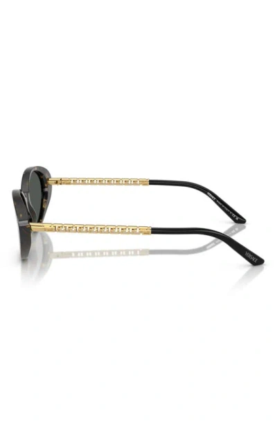 Versace 54mm Oval Sunglasses In Havana