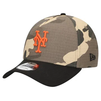 Shop New Era New York Mets Camo Crown A-frame 9forty Adjustable Hat
