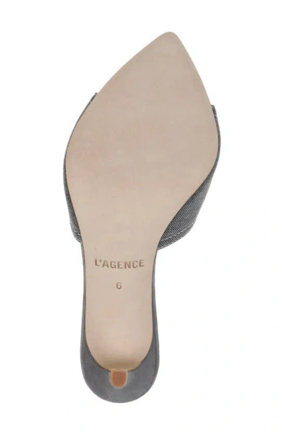 Shop L Agence Lolita Pointed Toe Sandal In Grey