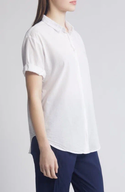Shop Xirena Xírena Channing Cotton Shirt In White