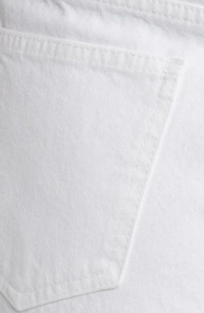 Shop Frame Braided Waistband Denim Shorts In White