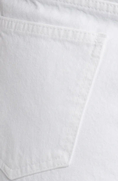 Frame Womens White The Hang Mid-rise Denim Shorts In White