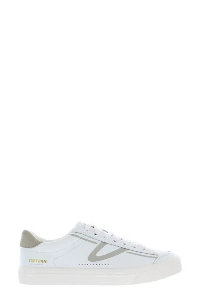 Shop Tretorn Hopper Sneaker In White Taupe