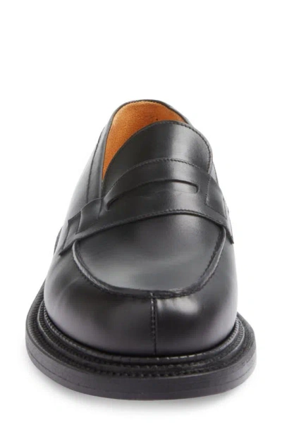 Shop Jm Weston Triple Sole 180 Penny Loafer In Black