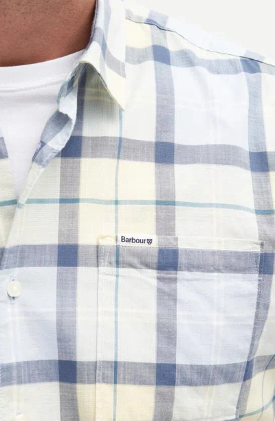 Barbour Gordon Plaid Short Sleeve Button-up Shirt In Sandsend Tartan