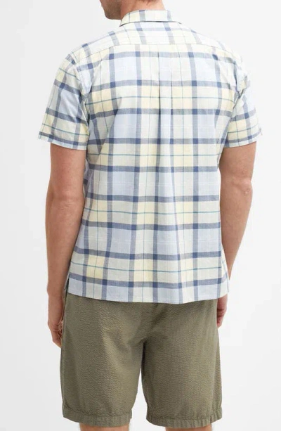 Barbour Gordon Plaid Short Sleeve Button-up Shirt In Sandsend Tartan