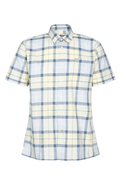 Shop Barbour Gordon Plaid Short Sleeve Button-up Shirt In Sandsend Tartan