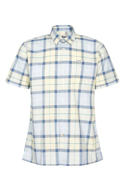 Barbour Gordon Plaid Short Sleeve Button-up Shirt In Sandsend Tartan