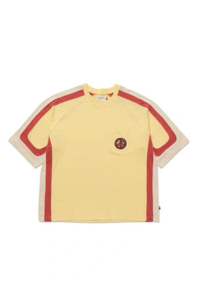 Shop Honor The Gift Panel Pocket T-shirt In Yellow