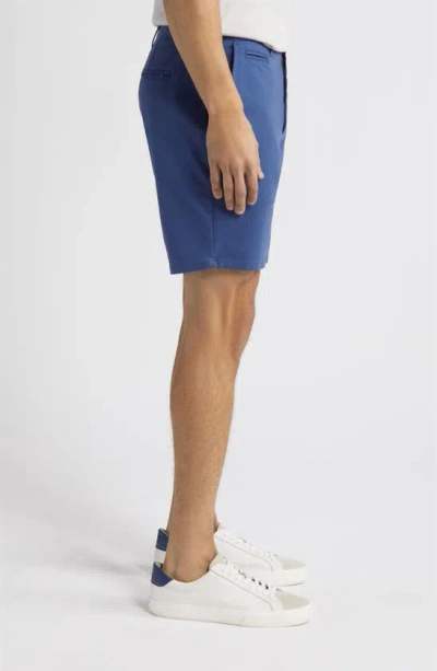 Shop Johnnie-o Jupiter Cotton Blend Chino Shorts In Lake