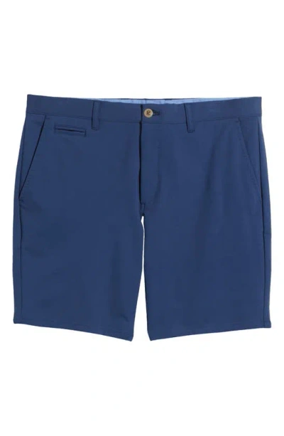 Shop Johnnie-o Jupiter Cotton Blend Chino Shorts In Lake