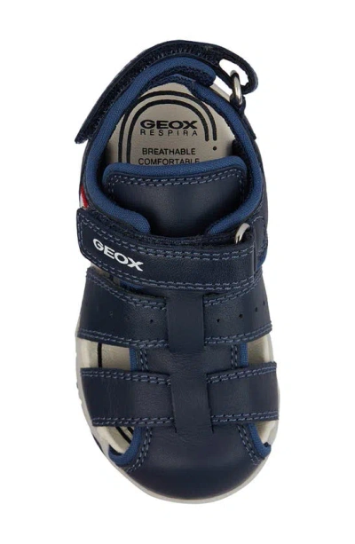 Shop Geox Kids' Flaffee Sandal In Navy