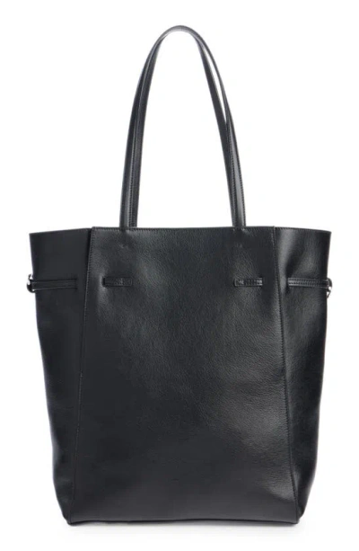 Shop Givenchy Medium Voyou Belted Leather Tote In Black