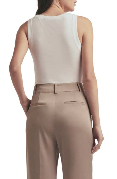 Favorite Daughter Ultra Soft Ribbed Tank In White In White