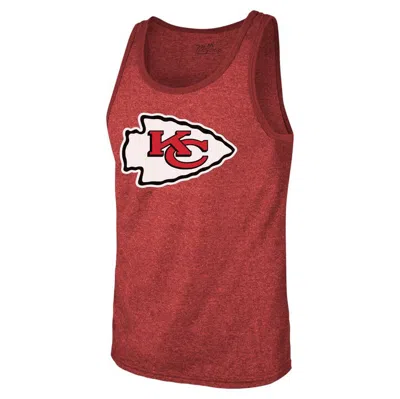 Shop Majestic Threads Patrick Mahomes Red Kansas City Chiefs Tri-blend Player Name & Number Tank Top