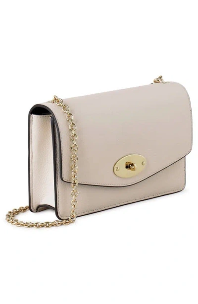 Shop Mulberry Small Darley Leather Clutch In Chalk