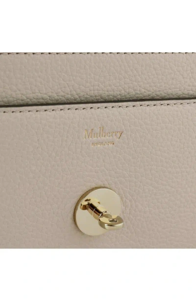 Shop Mulberry Small Darley Leather Clutch In Chalk