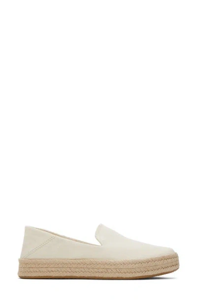Toms Women's Carolina Slip-on Rope Espadrille Sneakers In Light Natural Heavy Twill