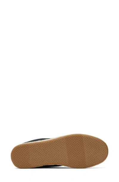 Toms Carolina Platform Espadrille Sneaker In Black Suede