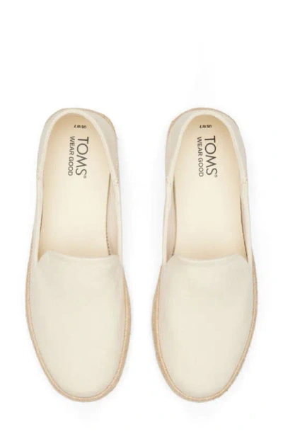 Shop Toms Carolina Platform Espadrille Sneaker In Light Natural Heavy Twill