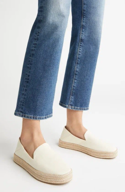 Shop Toms Carolina Platform Espadrille Sneaker In Light Natural Heavy Twill