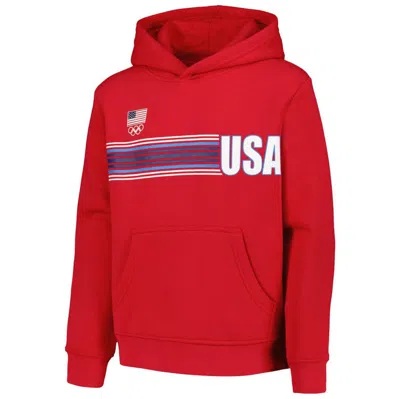 Shop Outerstuff Youth Red Team Usa Sunset Pullover Hoodie