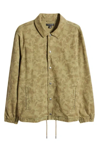 Shop Treasure & Bond Floral Jacquard Stretch Cotton Jacket In Olive Twisted Paisley