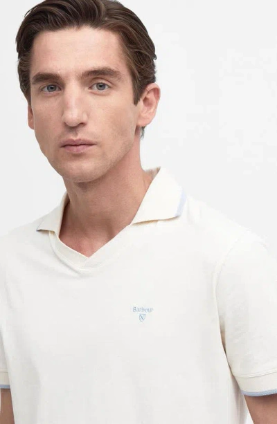 Shop Barbour Northwood Polo In Ecru