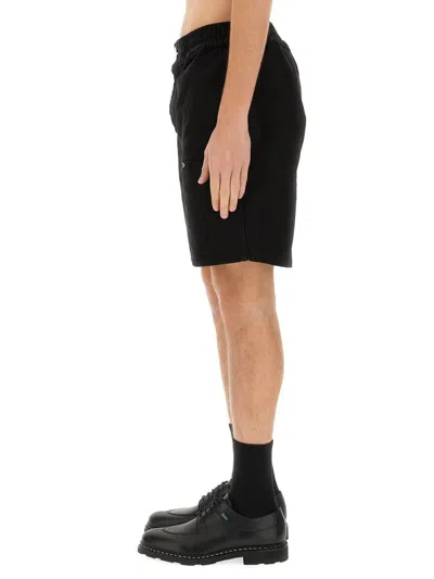 3paradis Stud-embellished Cotton Bermuda Shorts In Black