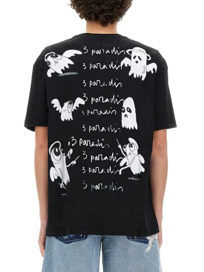 Shop 3paradis 3.paradis X Edgar Plans T-shirt In Black