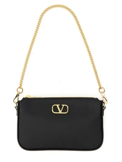 Shop Valentino Garavani Mini Signature Vlogo Bag In Black
